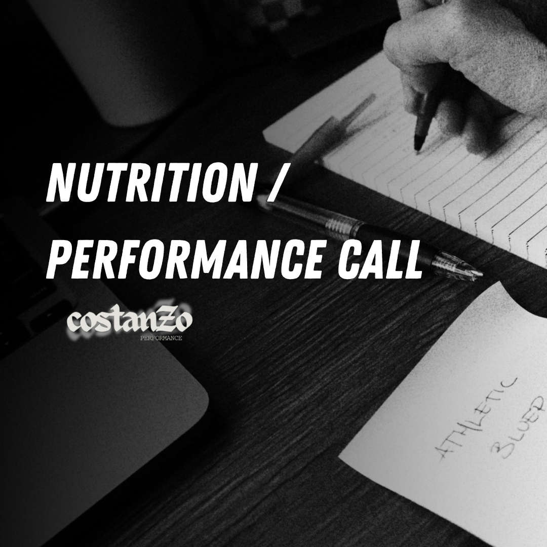 Coaching Call (nutrition & performance)