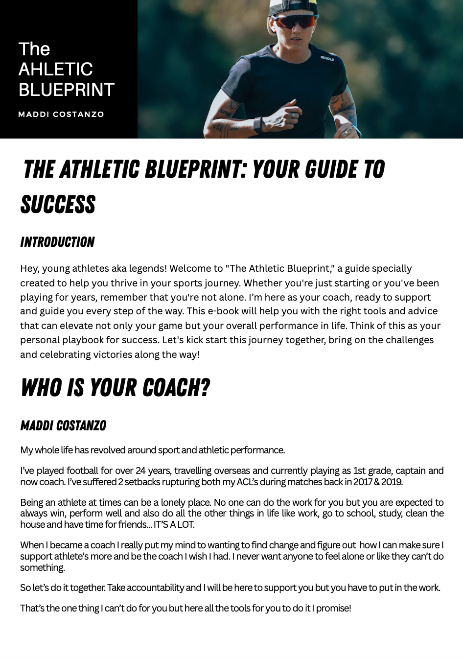 Athletic blueprint - Ebook